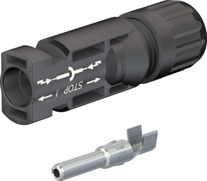 Staubli MC4 mannelijk PV connector 4/6 mm² -  5.5-7.4 mm - PV-KST4/6X-UR 32.0143P0100-UR