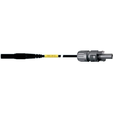 Staubli PV-AMLB4/150 testsnoer zwart voorzien van MC4 connector en 4mm bus 32.1198-15021