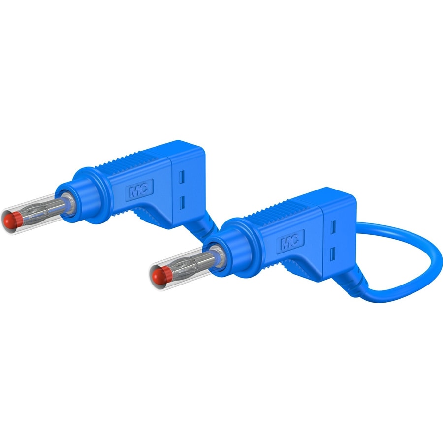 Staubli XZG410 - 4 mm connecting lead 150 cm blue 66.9405-15023