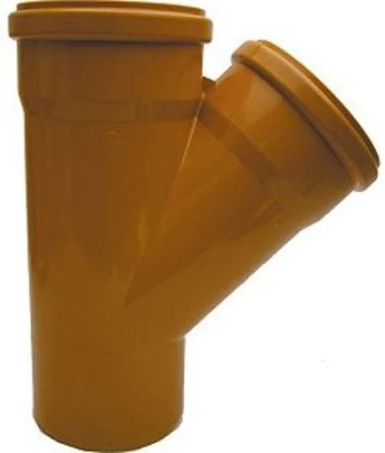 Nicoll PVC RIO T-stuk 45° MFF 110 x 110 x 110 mm - oranje T114