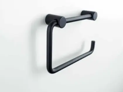 Vola toiletrolhouder - zonder afdekplaat - zwart mat T12-BP-27