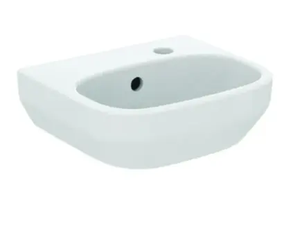 Ideal Standard i.life A handenwasser 350 x 300 mm - wit - met kraangat rechts - met overloop - in meeneemverpakking T471001
