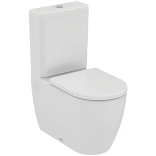 Ideal Standard Ellisse staand toilet PACK back to wall Rimless (staand toilet H - zitting soft close - spoelreservoir 3/6 liter) zonder spoelrand - wit T569601
