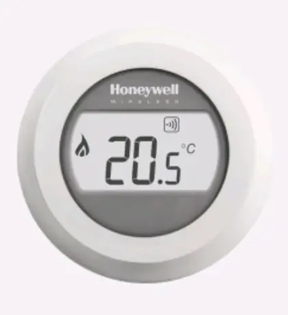 Honeywell Home Round kamerthermostaat - wit - draadloos - met batterij T87RF2025