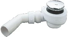 Nicoll Turboflow douchesifon 90 mm - chroom - vlakke douche - 34 l/min TB90