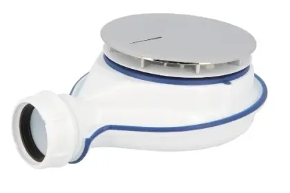 Nicoll Turboflow XS magnetische douchesifon 90 mm - chroom - vlakke douche - 33 l/min TBXS21