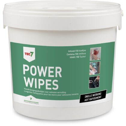 TEC 7 Reinigingsdoekjes POWERWIPES - dispenser 150 stuks 467035000