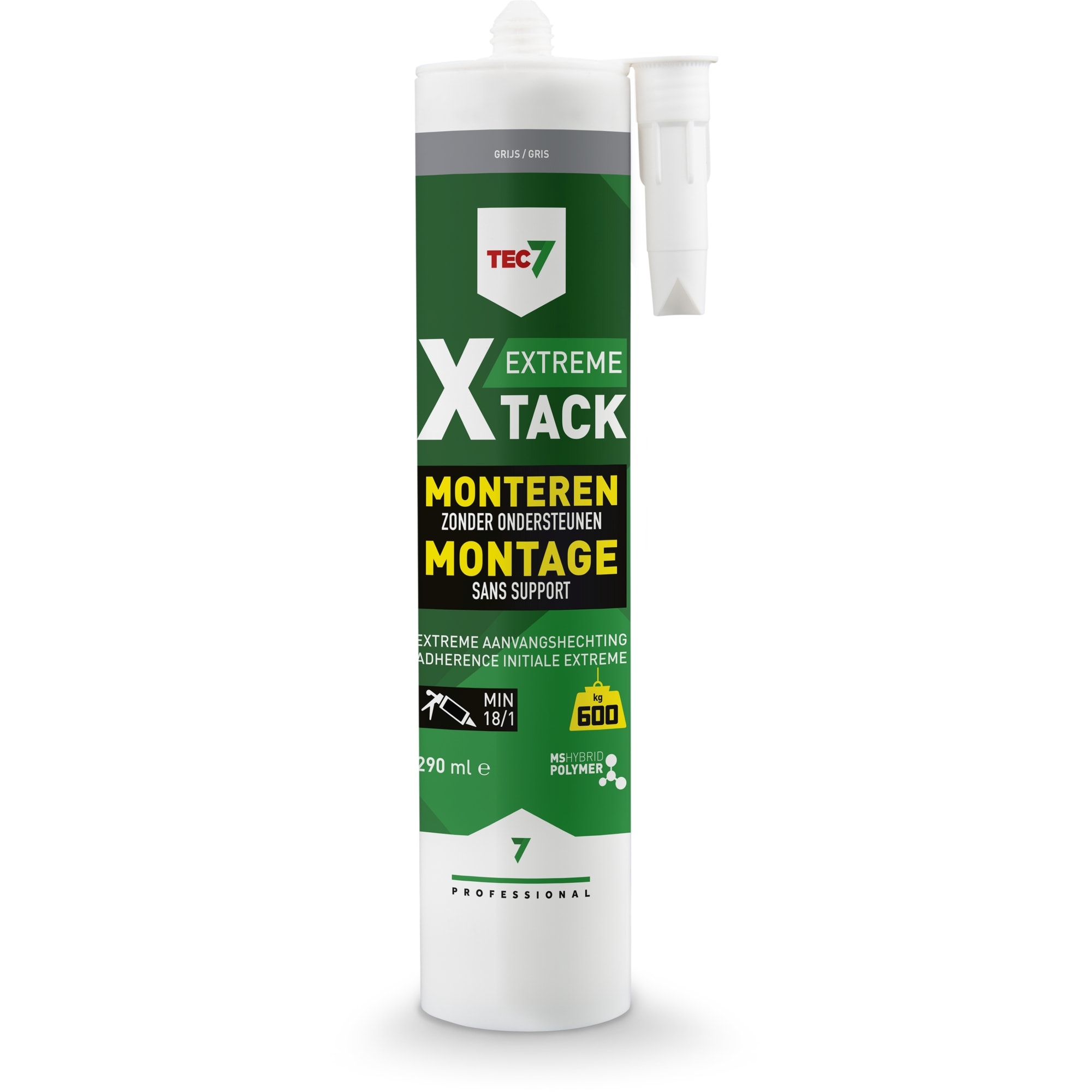TEC 7 MS-polymeer X-TACK - grijs - patroon 290ml 534535000