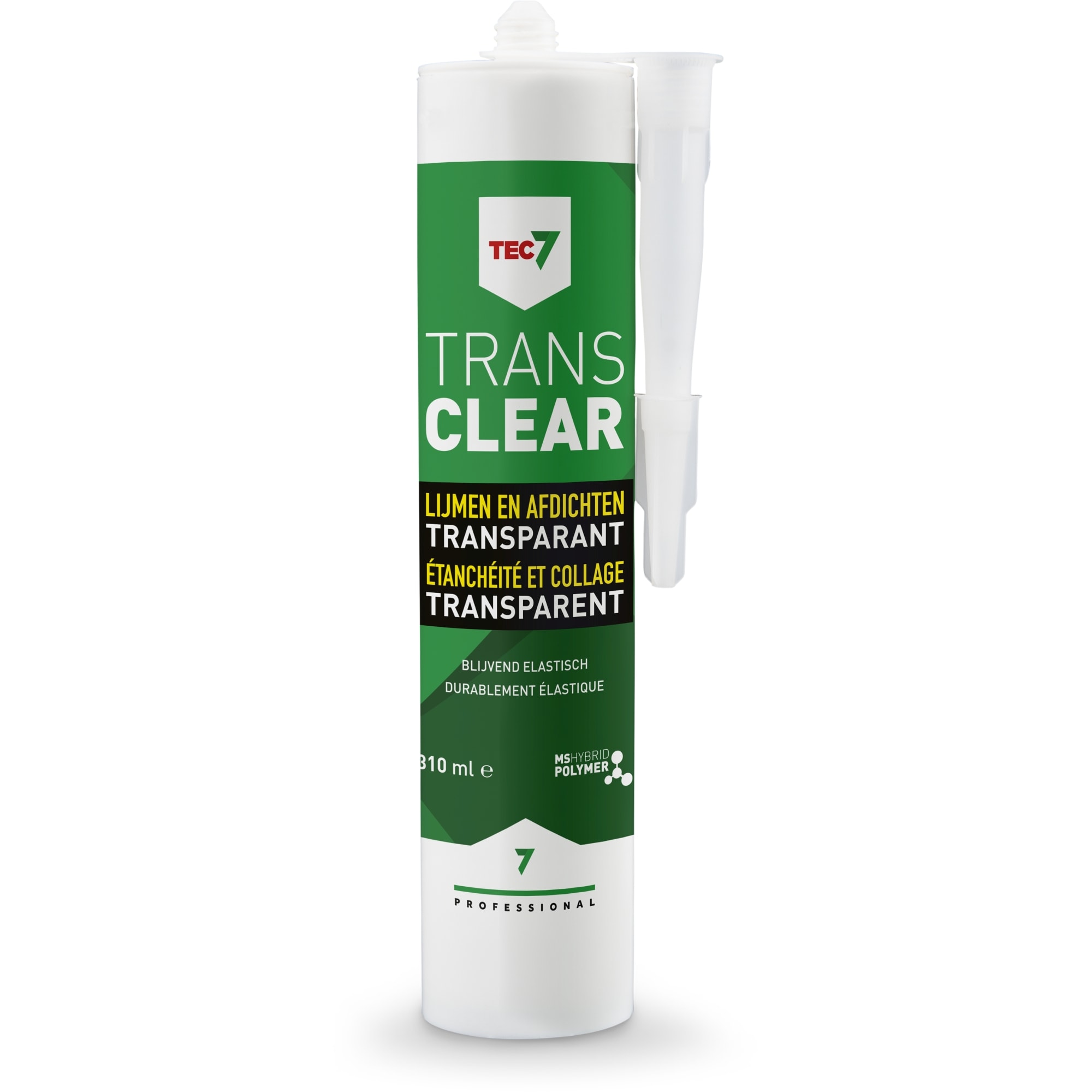 TEC 7 Universele afdichtingskit TRANS CLEAR - transparant - patroon 310ml 539506000