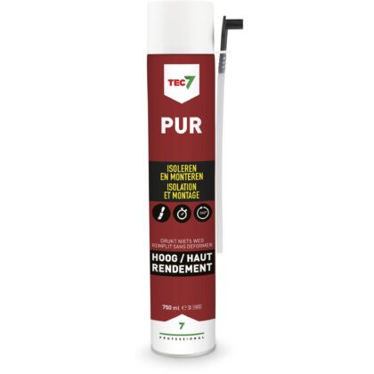 TEC 7 Isolatie- en montageschuim PUR - 360° toepasbaar - spuitbus 750ml 670001000