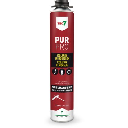 TEC 7 Isolatie- en montageschuim PUR PRO - brandklasse B1 - 750ml (voor PUR-pistool) 670005000