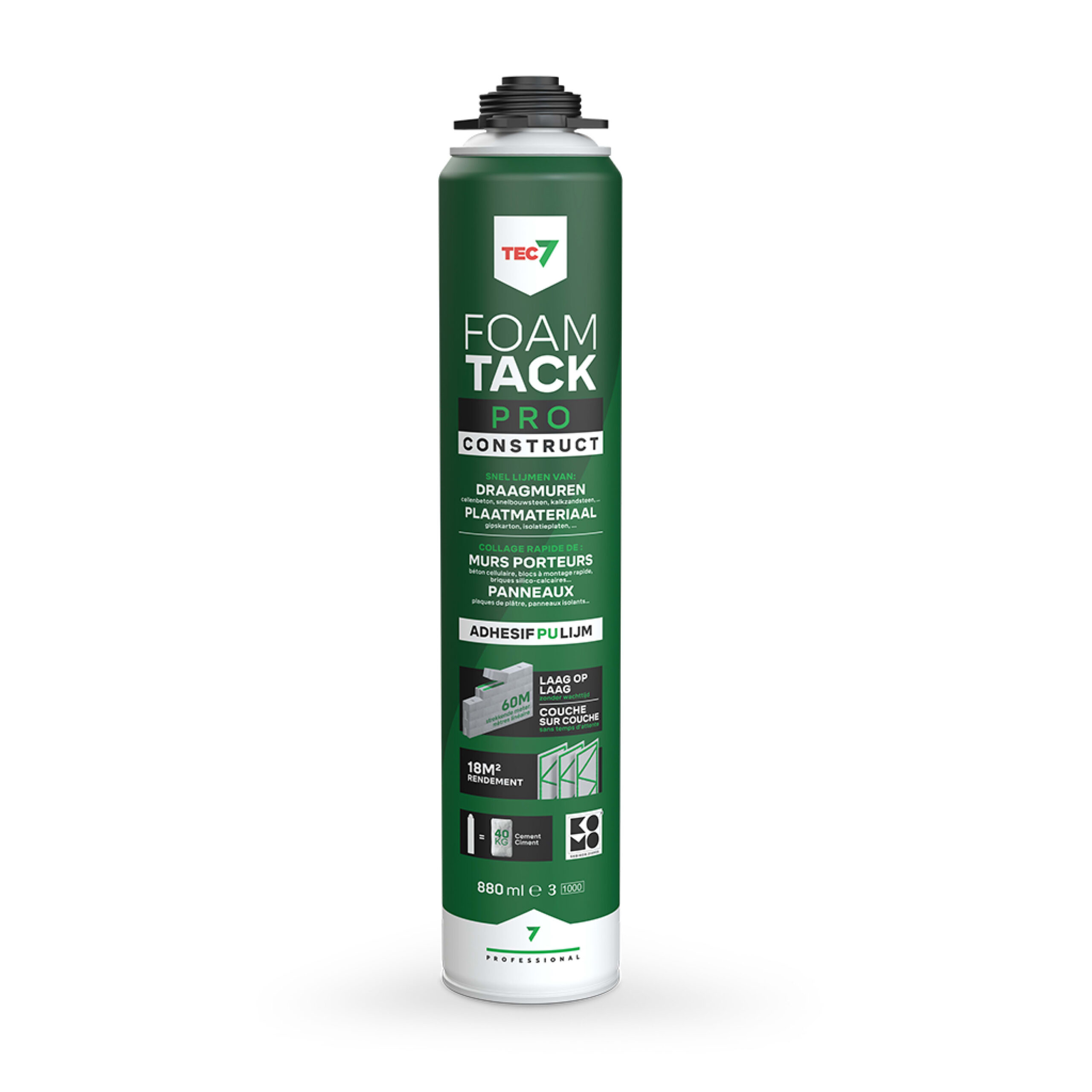 TEC 7 FoamTack Pro Construct 880ml 670008000