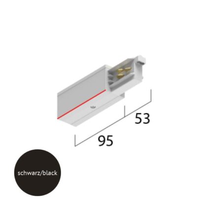 TECHNOLUX Voeding aarding links Zwart 15-575112022