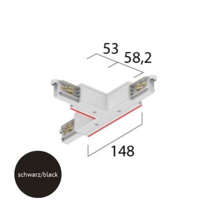 TECHNOLUX T-verbinder met voedingsmogelijkheid