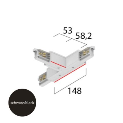 TECHNOLUX T-verbinder met voedingsmogelijkheid