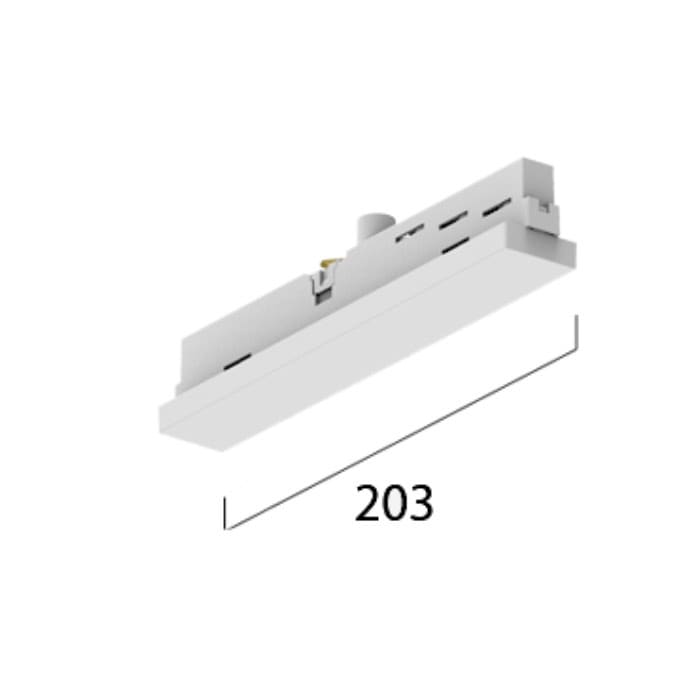 TECHNOLUX Middenvoeding voor 3-fasenstroomrail Wit 15-575152031