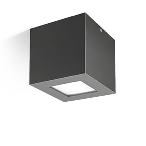 TECHNOLUX QUASAR 10 CEILING Plafondopbouw 5W 221lm 3000K sym EW antraciet IP40 304489