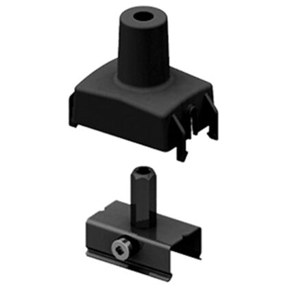 TECHNOLUX OneTrack Beugel met draadstang M6 + plastic behuizing zwart 310734