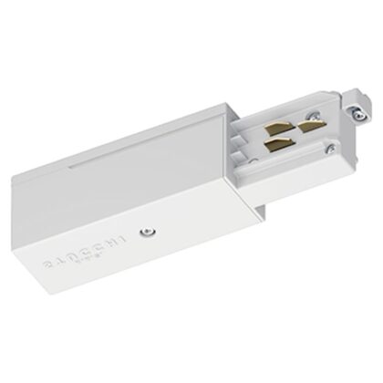 TECHNOLUX OneTrack Eindvoeding - L - mechanische leidraad rechts/aarding links wit 310758