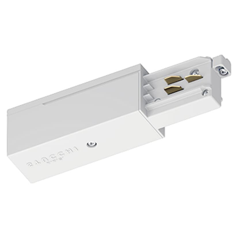 TECHNOLUX OneTrack Eindvoeding R mechanische leidraad links/aarding rechts wit 310759
