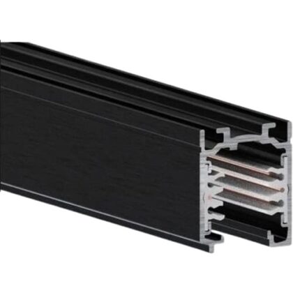 TECHNOLUX OneTrack 3-fase rail RAL9005 1 meter On/Off zwart 3125443