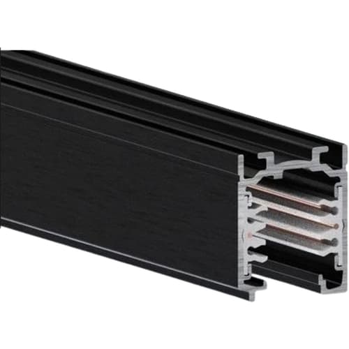 TECHNOLUX OneTrack 3-fase rail RAL9005 1 meter On/Off zwart 3125443