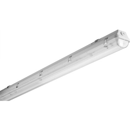 TECHNOLUX Waterdicht armatuur gesloten type polycarbonaat 1x58W EVG IP65 clips inox 61031502