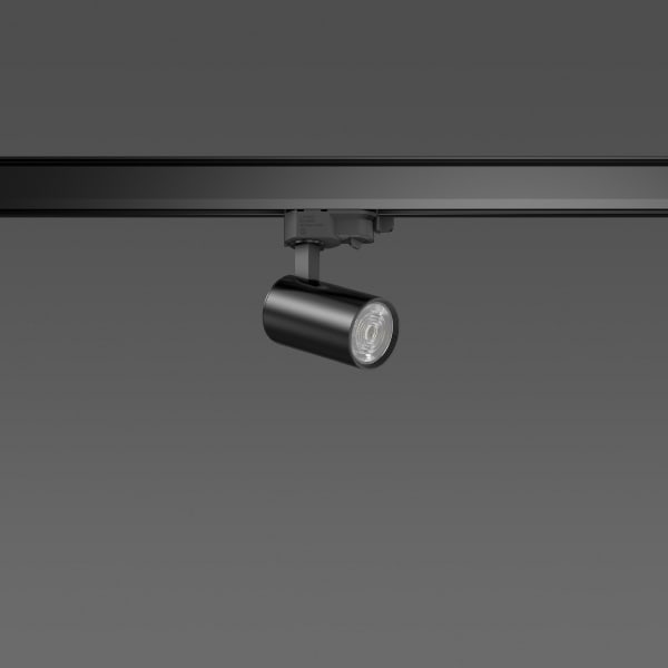 TECHNOLUX Calido Clickb.mini LED spot voor rail 12W 4000K 1250lm/1100lm 34°/21° zwart 742129.003.1