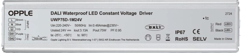 TECHNOLUX LEDDriver 24V-75W-DALI-IP67 820002006500