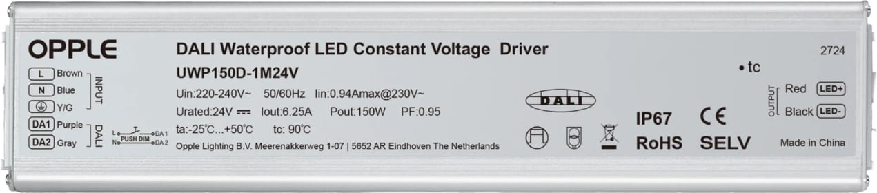 TECHNOLUX LEDDriver 24V-150W-DALI-IP67 820002006600