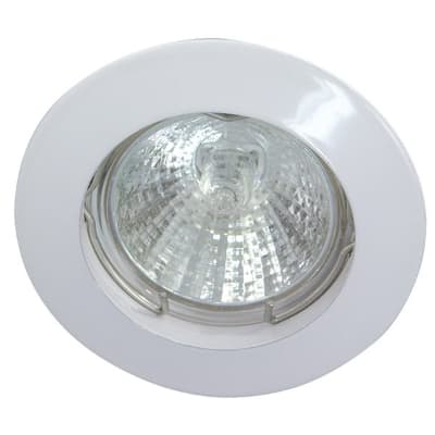 TECHNOLUX Inbouwspot vast rond 12V 50W MR16 78mm wit IP20 inbouw Ø62 ALU55841