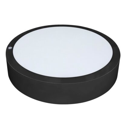 TECHNOLUX Mona LED 10-14-18W 3000K-4000K +PIR IP65 IK10 zwart MO18PSCTSB-PIR