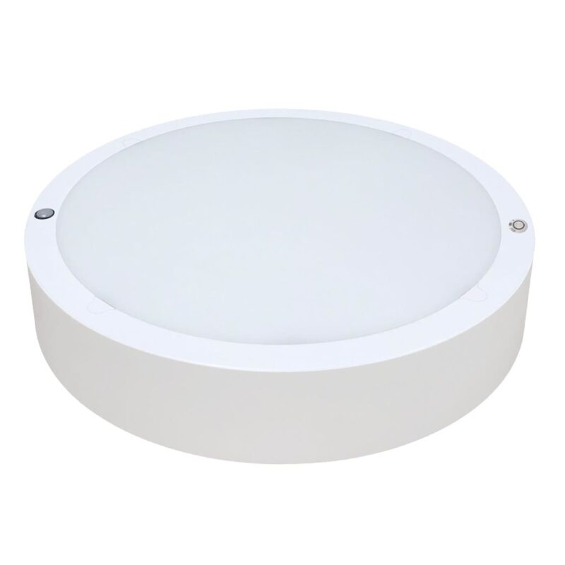 TECHNOLUX Mona LED 10-14-18W 3000K-4000K+PIR+nood IP65 wit MO18PSCTSW-PIREM
