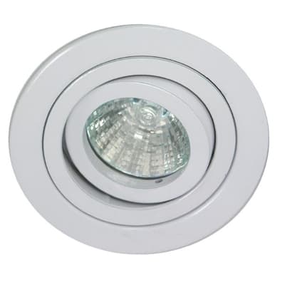 TECHNOLUX Inbouwspot richtbaar rond 12V 50W MR16 93mm mat wit IP20 inbouw Ø81 R55361-M