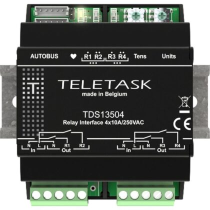 TELETASK RELAISINTERFACE 4X10A TDS13504
