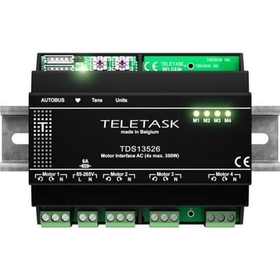 TELETASK MOTOR INTERFACE AC (4x350W MAX.) TDS13526