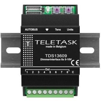 TELETASK DIMMER INTERFACE 8x0-10VDC TDS13609