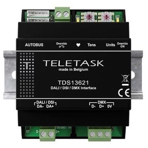 TELETASK AUTOBUS-interface voor DALI (V1.0 / V2.0) / DSI / DMX TDS13621