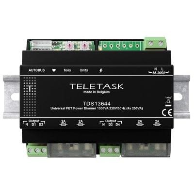 TELETASK UNIVERSELE FET POWER DIMMER - 4x250W TDS13644