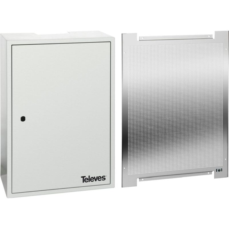 TELEVES Metalen kast met montageplaat en sleutel BxHxD: 400x600x200 mm MPTGH46