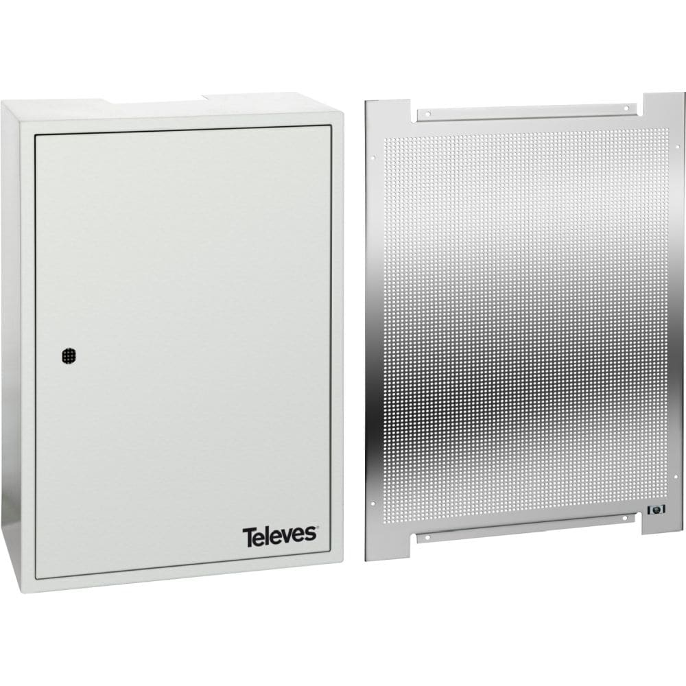 TELEVES Metalen kast met montageplaat en sleutel BxHxD: 400x600x200 mm MPTGH46