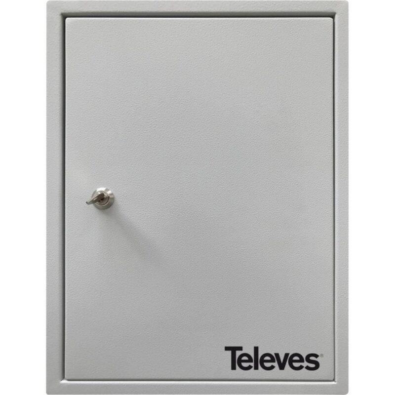 TELEVES Metalen kast met montageplaat en sleutel BxHxD: 600x800x200 mm MPTGH68