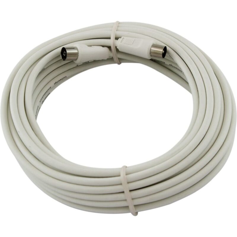 TELEVES Aansluitkabel IEC 10m met IEC connectoren wit TAK90100G