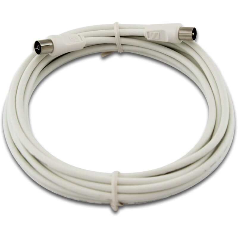 TELEVES Aansluitkabel IEC 5m met IEC connectoren wit TAK9050G