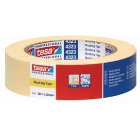 TESA Papieren maskeringstape 75mm x 50m chamois 04323-00016-00