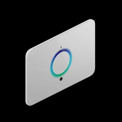Ipee Buddy bedieningsplaat - white glass TFP.01.W
