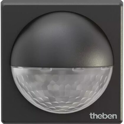 THEBEN Bewegingsmelder buiten ZWART wandmontage 180° 1 kan. 12m IP55 500W LED 10007