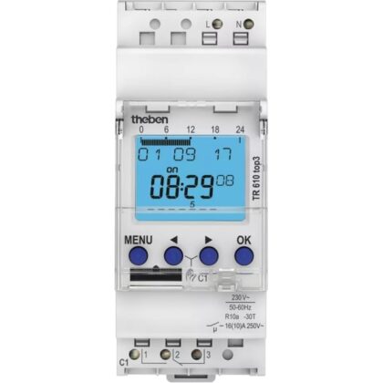 THEBEN Digitale klok 24U/7D 230V 50-60HZ 1CO 16A 10056