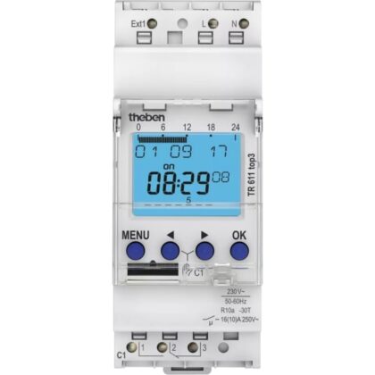 THEBEN Digitale klok 24U/7D 230V 45-60HZ 1CO 16A 10057