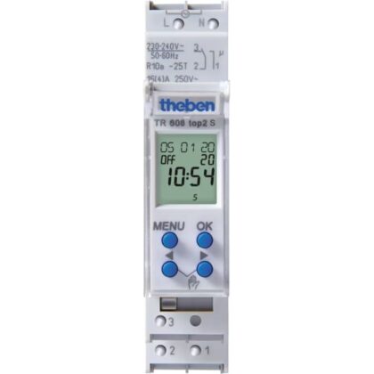 THEBEN Digitale klok 24U/7D 230V 50-60HZ 1CO 16A 4195